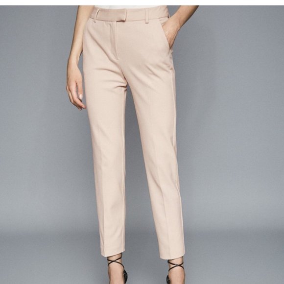Reiss Cream Ankle Pants - Picture 1 of 9